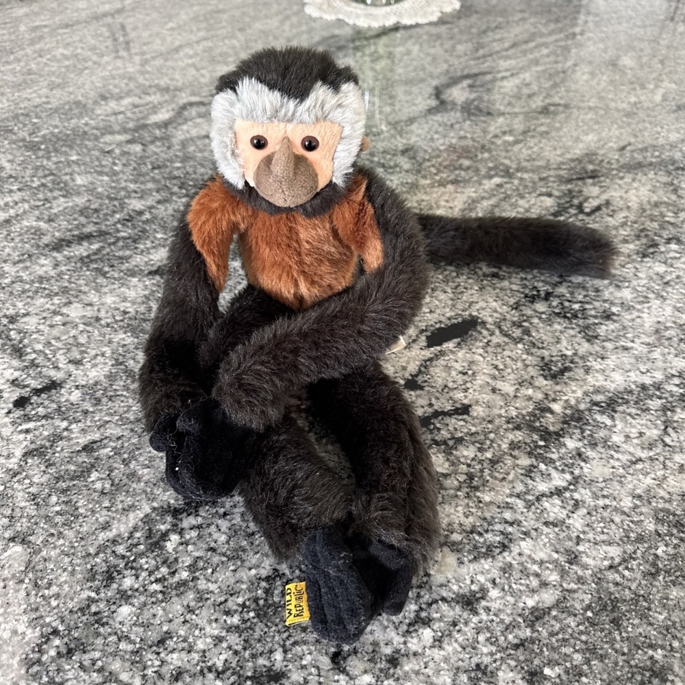 Vintage 2000 Wild Republic 20 Inch Plush Monkey Stuffed Animal Multicolored